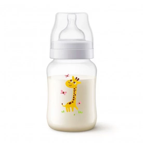 PHILIPS AVENT Шише Anti-Colic 260 мл 1м+ с декор Жираф